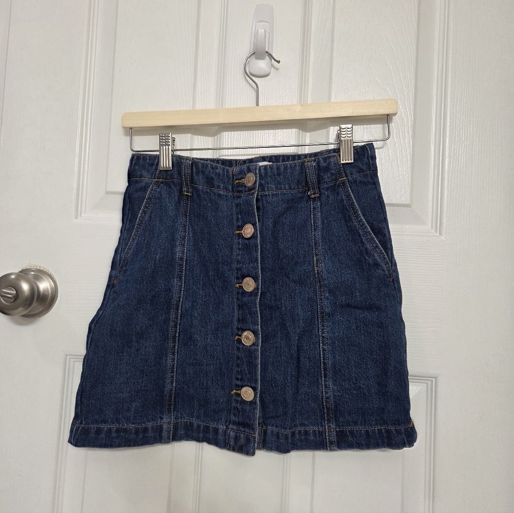 Forever 21 Deep Blue Jean Skirt